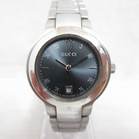 GUCCI（グッチ） GUCCI 8900L 腕時計 クォーツ 黒文字盤 シルバー