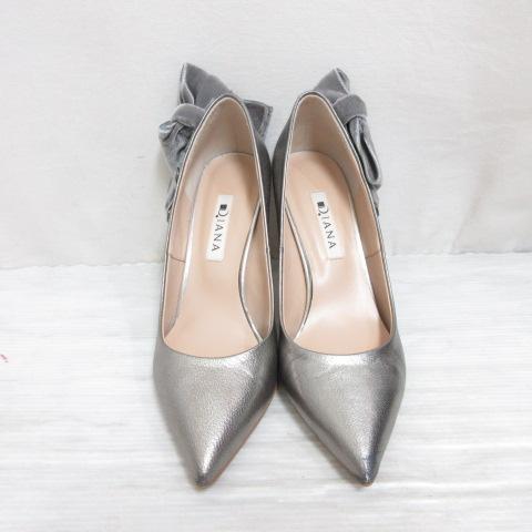 Diana リボン付きグリッターパンプス 箱付き Diana リボン付きグリッターパンプス 箱付き