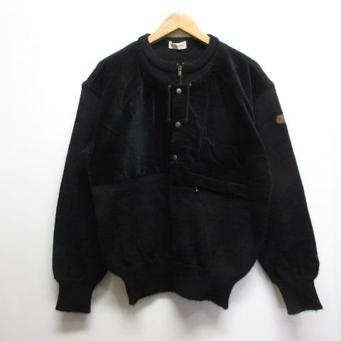 ☆20%割引☆PIA SPORTS　ハーフジップ セーター 黒　L ピアスポーツ PIA SPORTS ハーフジップ ニット セーター 3 黒 ブラック