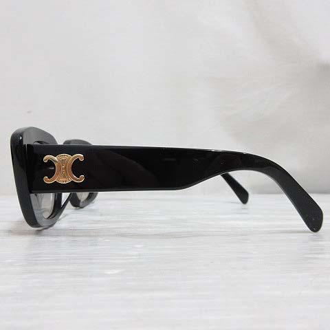 【中古】セリーヌ CELINE サングラス トリオンフ TRIOMPHE 04 CL40216U 01F ブラック セルフレーム 黒縁 眼鏡 ☆AA★ CELINE（セリーヌ） サングラス トリオンフ TRIOMPHE 04 CL40216U 01F