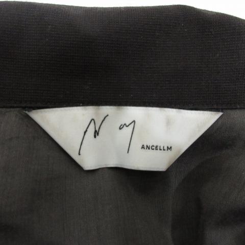 アンセルム ANCELLM 25AW WASH WOOL LONG SHIRT 長袖 Vネック ウール