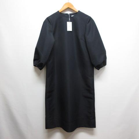 【中古】未使用品 マッキントッシュフィロソフィー ライトグログランサック ワンピース バルーンスリーブ 36 ネイビー 未使用品 マッキントッシュフィロソフィーMACKINTOSH PHILOSOPHY