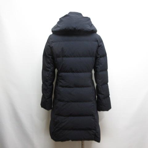 プラステ PLST 2wayネック ロング ダウン コート S ネイビー 12
