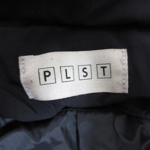 プラステ PLST 2wayネック ロング ダウン コート S ネイビー 12