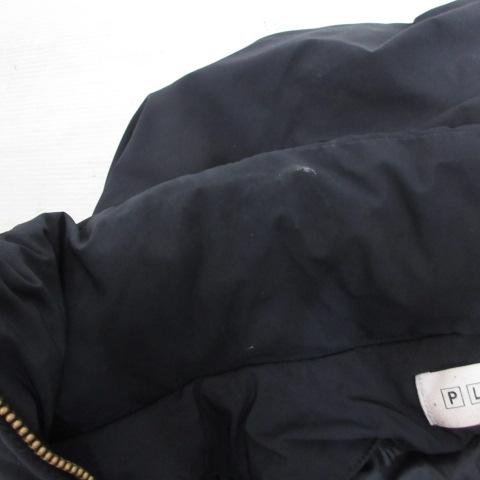 PLST プラステ ネックロングダウンコート 2way 女優襟 M ブラック プラステ ロング ダウンコート ショールカラー 2way ブラック 女優襟