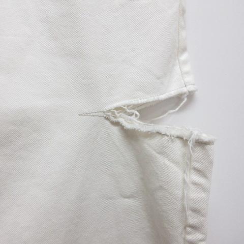 【中古】メゾンマルジェラ 1 美品 スラッシュディテール カットオフ デニム パンツ ジーンズ 38 白 S51LA0106 S47399 メゾンマルジェラ 1 Maison Margiela 美品 スラッシュディテール