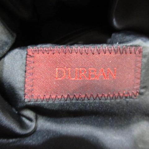 ダーバン DURBAN ウール アンゴラ チェスター コート L 黒 ブラック