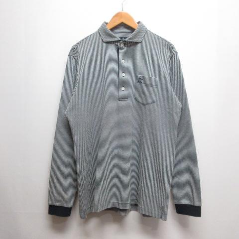【新品】【L】Munsingwear ボーダー ゴルフウェア メンズ マンシングウェア MUNSINGWEAR ゴルフウェア ボーダー柄 長袖
