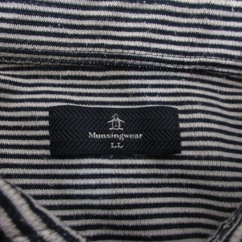 マンシングウェア MUNSINGWEAR ゴルフウェア ボーダー柄 長袖