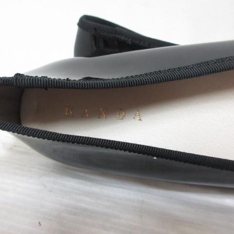 未使用品 ランダ RANDA バレエ シューズ フラット パンプス リボン