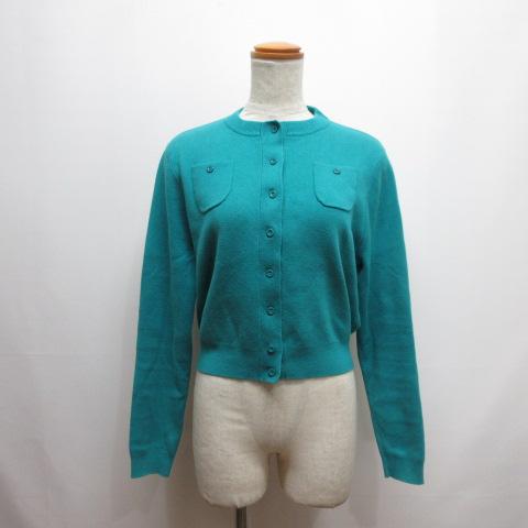 CABaN コットンカシミヤクルーネックカーディガン XS ダークブルー CABaN（キャバン） カーディガン コットンカシミヤ クルーネック