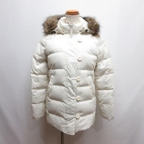 GAP（ギャップ） ダウン コート ジャケット XXS オフホワイト ファー