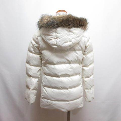 GAP（ギャップ） ダウン コート ジャケット XXS オフホワイト ファー