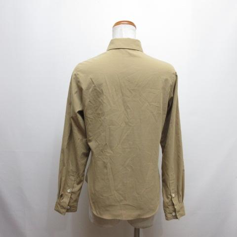 サベナ Sabena 長袖 シャツ ブラウス キャメルベージュ とろみ素材 
