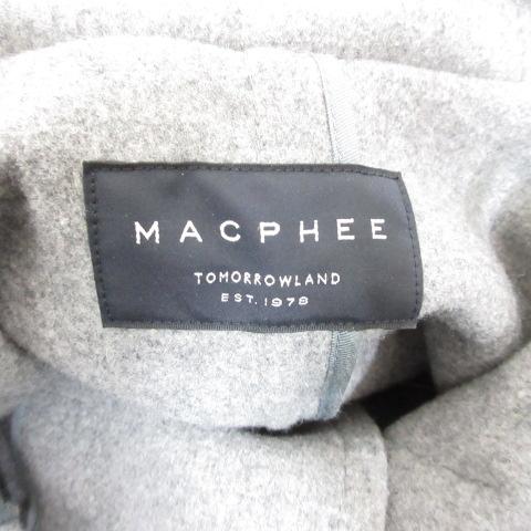 マカフィー MACPHEE トゥモローランド ウール メルトン ロング