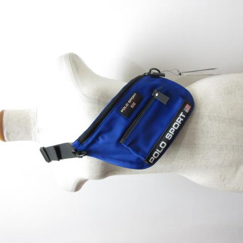 POLO SPORT ネイビー ボディバッグ ナイロン　ウエストポーチ 未使用品 ポロスポーツ POLO SPORT ウエスト ポーチ ボディ バッグ