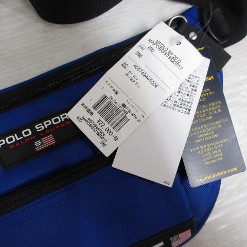 POLO SPORT ネイビー ボディバッグ ナイロン　ウエストポーチ 未使用品 ポロスポーツ POLO SPORT ウエスト ポーチ ボディ バッグ