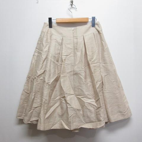 エムズグレイシー M'S GRACY タック フレア スカート 40 ライト