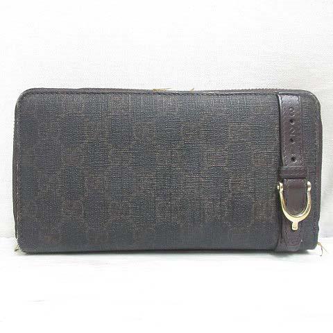 GUCCI（グッチ） GUCCI 309757 長財布 GG柄 PVC ラウンドファスナー