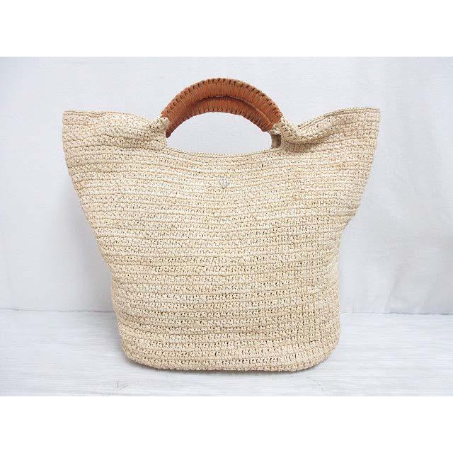 美品　ヘレンカミンスキー　かごバッグ　保存袋付き　A4 トートバッグ ヘレンカミンスキー HELEN KAMINSKI 極美品 ラフィア トート バッグ