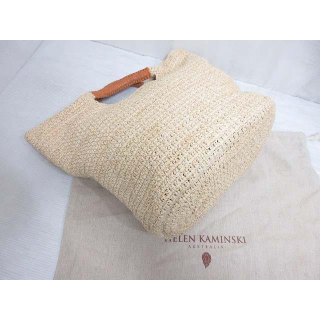 ヘレンカミンスキー HELEN KAMINSKI 極美品 ラフィア トート バッグ
