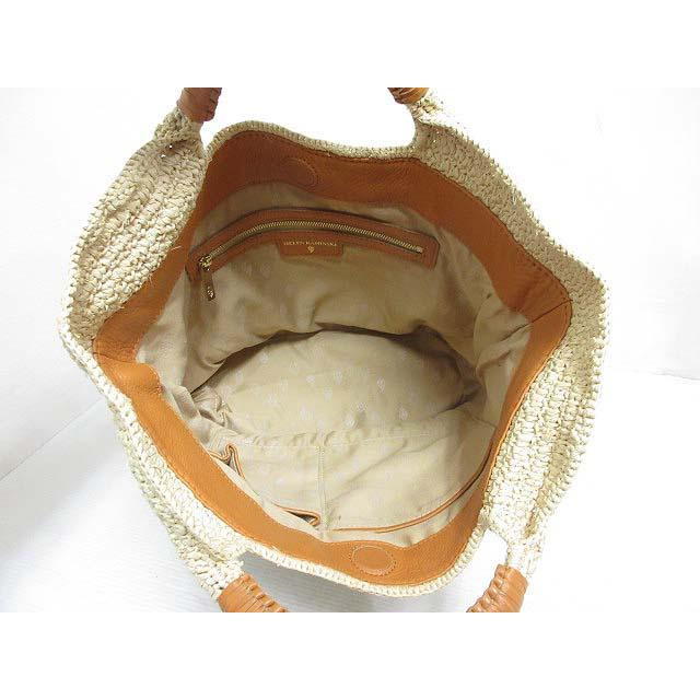 ヘレンカミンスキー HELEN KAMINSKI 極美品 ラフィア トート バッグ