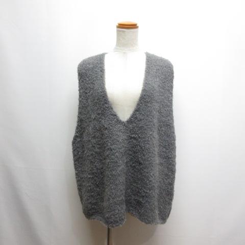 未使用品 ミズイロインド mizuiro ind 25AW ヘアリー Vネック ニット