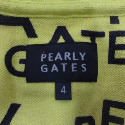 パーリーゲイツ PEARLY GATES ゴルフウェア 半袖 ポロシャツ 4 黄
