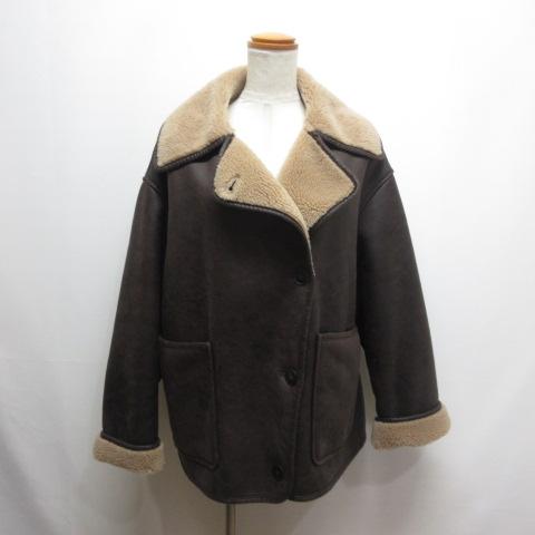 ZARA（ザラ） 未使用品 フェイクムートン ジャケット ブルゾン 裏ボア 