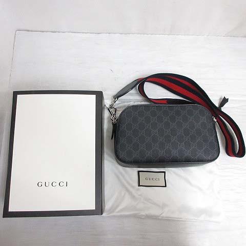 GUCCI（グッチ） 美品 574886 GGスプリーム レザー ショルダー バッグ