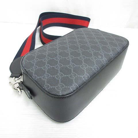 GUCCI（グッチ） 美品 574886 GGスプリーム レザー ショルダー バッグ