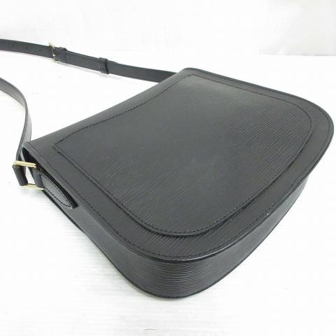 ルイヴィトン LOUIS VUITTON エピ サンクルー M52192 ショルダー バッグ ノワール 黒 斜め掛け レザー フラップ レディース