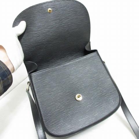 ルイヴィトン LOUIS VUITTON エピ サンクルー M52192 ショルダー バッグ ノワール 黒 斜め掛け レザー フラップ レディース