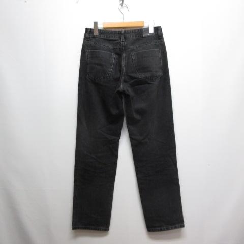 ZARA（ザラ） ストレート デニム パンツ ジーンズ 34 黒 ブラック