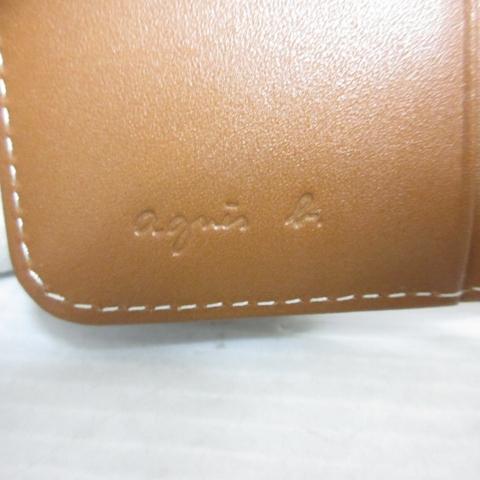 アニエスベー ボヤージュ Agnes b. VOYAGE 極美品 レザー 二つ折り