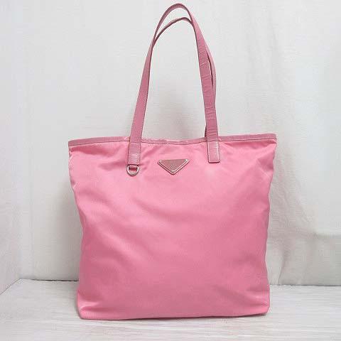 PRADA（プラダ） PRADA BR4371 ナイロン トート バッグ 一部レザー 