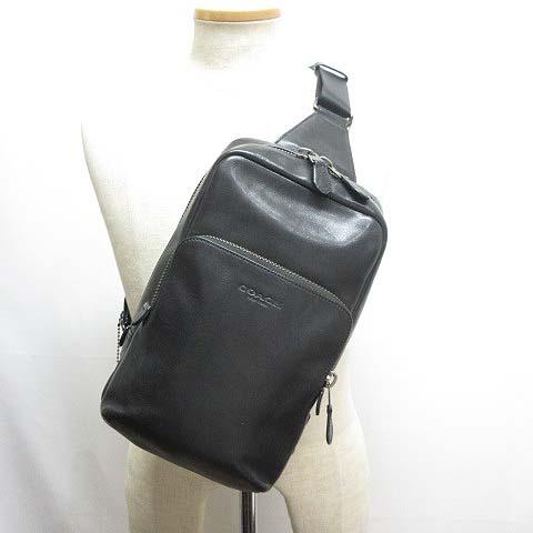 コーチ COACH ゴッサム パック ボディ バッグ CC108 レザー 黒 COACH（コーチ） ゴッサム パック ボディ バッグ CC108 レザー