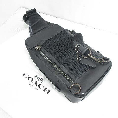 コーチ COACH ゴッサム パック ボディ バッグ CC108 レザー 黒 COACH（コーチ） ゴッサム パック ボディ バッグ CC108 レザー