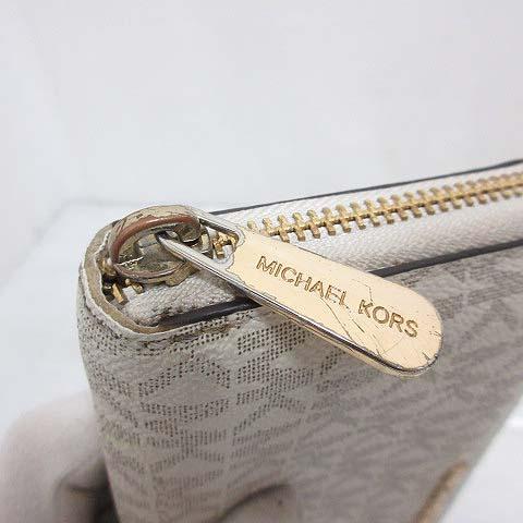 マイケルコース MICHAEL KORS ラウンドファスナー 長財布 PVC MKロゴ