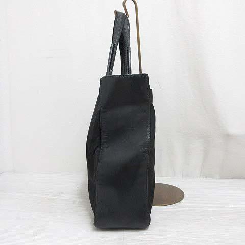 PRADA プラダ レザーとナイロン バッグ ブラック PRADA（プラダ） ナイロン レザー トート バッグ ハンド B9234