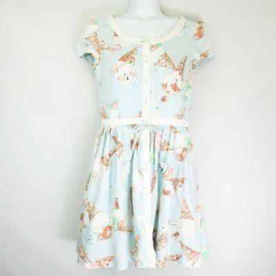 中古 ミルク Milk Ice Cream Dress アイスクリーム ドレス ワンピース サックスブルー系 レディース ベクトル 古着 066 ブランド古着販売のベクトル 通販 Yahoo ショッピング
