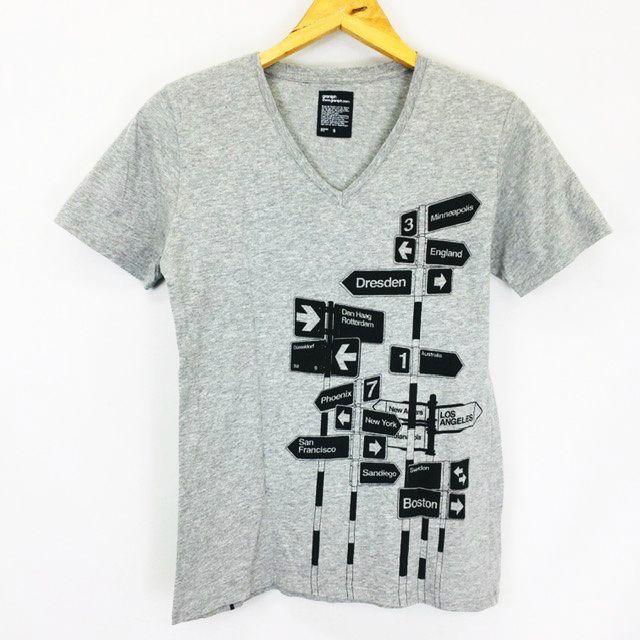 中古 グラニフ Graniph Vネック プリント 半袖 Tシャツ グレー S メンズ ベクトル 古着 066 ブランド古着販売のベクトル 通販 Yahoo ショッピング