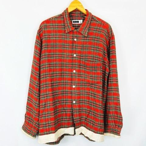 中古 グッドイナフ GOODENOUGH FINESSE フィネス チェック ネルシャツ