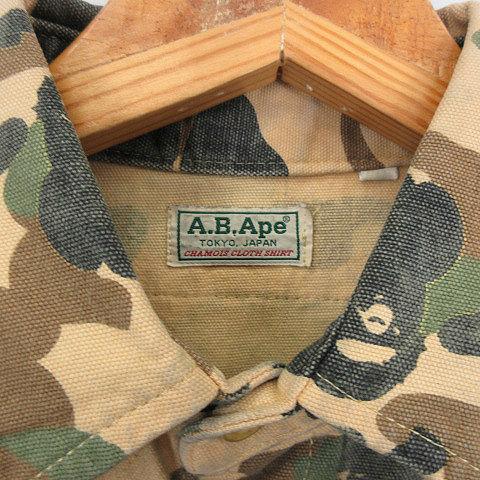 アベイシングエイプ A BATHING APE カモフラ 迷彩柄 長袖 シャツ 