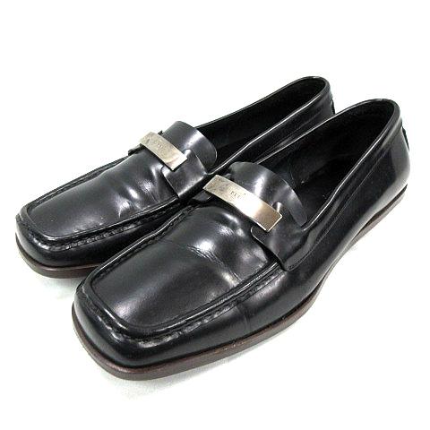 グッチ GUCCI 101 6153 レザー ロゴ プレート ローファー シューズ 靴 