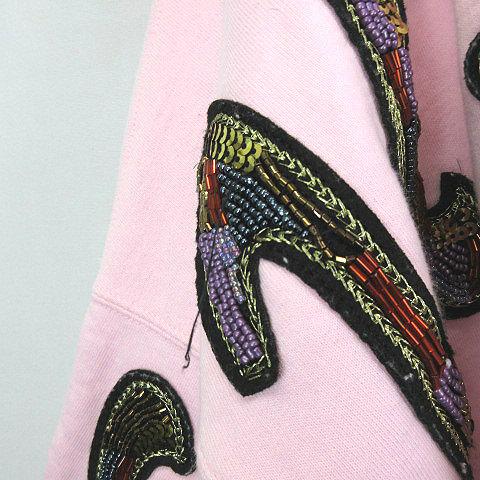 シュプリーム SUPREME ★AA☆22SS Beaded Hooded Sweatshirt Light Pink ビーディド フーディー スウェットシャツ プルオーバー パーカー｜vectorpremium｜08