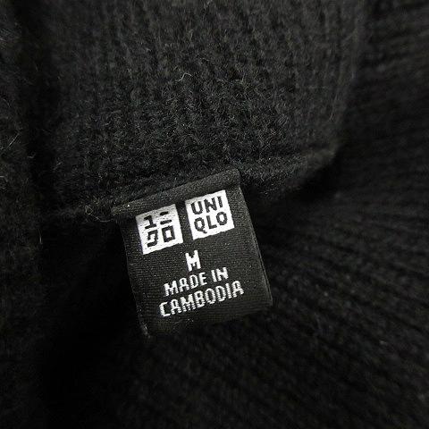 ユニクロ UNIQLO カシミヤ タートルネック ニット セーター 長袖 黒 ブラック  M レディース｜vectorpremium｜03