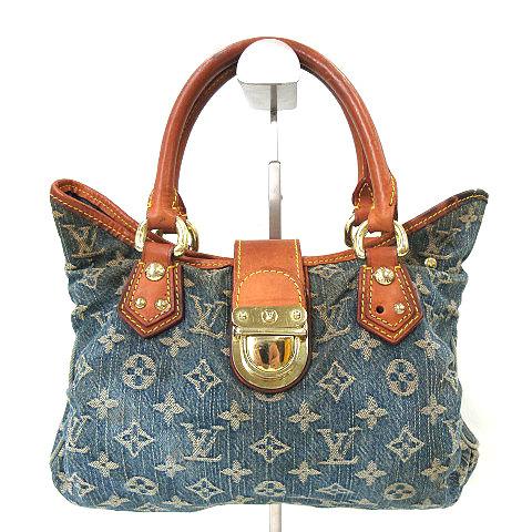 ルイヴィトン LOUIS VUITTON モノグラムデニム ブルー プリーティ 