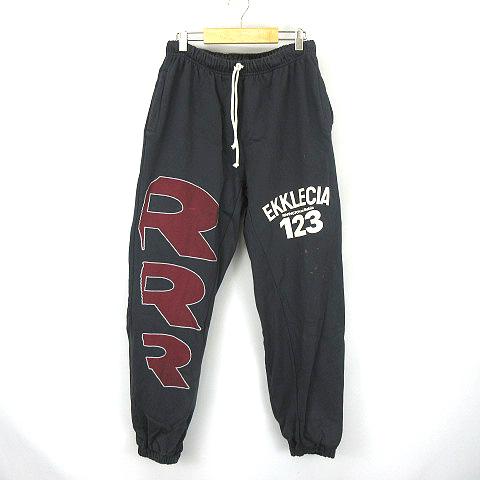 リヴィントンロイレビス スウェット パンツ ブラック サイズ：1 ブラック（黒）系 RIVINGTON roi Rebis(リヴィントンロイレビス