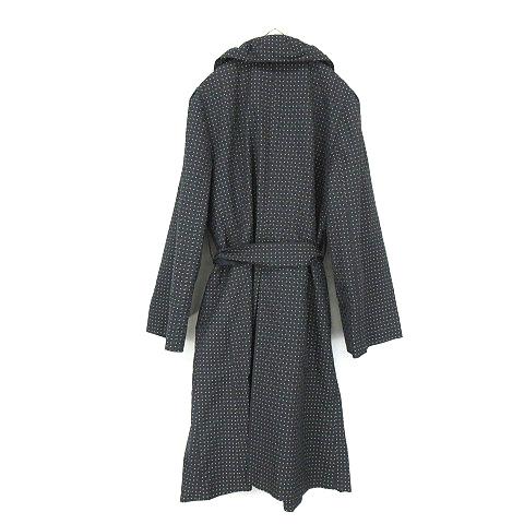 ベルポネッティ BELLE PONETTI ドット総柄 スプリング コート黒 ベルポネッティ BELLE PONETTI ドット総柄 スプリング コート黒